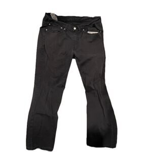 Levis 514 Black Jeans Slim Straight Mens 36x30